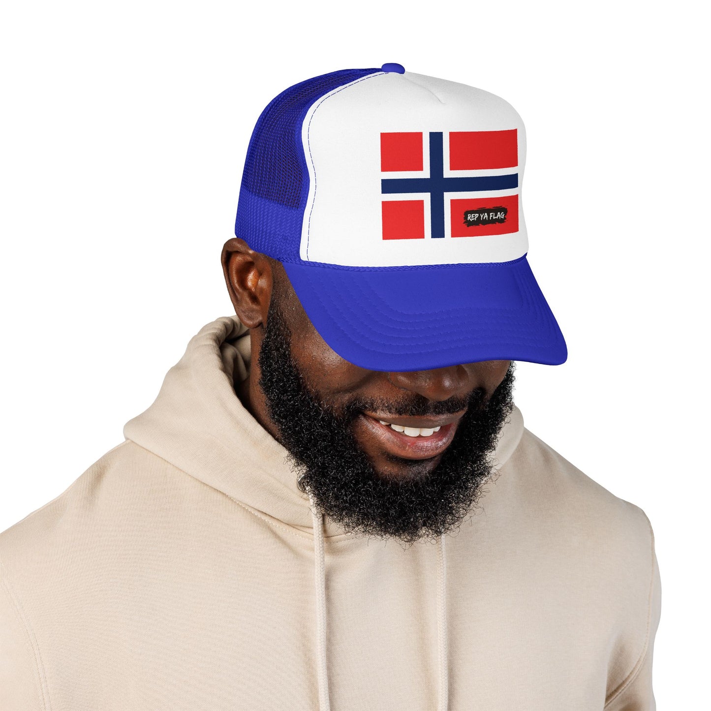 Norway Flag Foam Trucker Hat | Norwegian Pride Snapback Cap | Rep Ya Flag