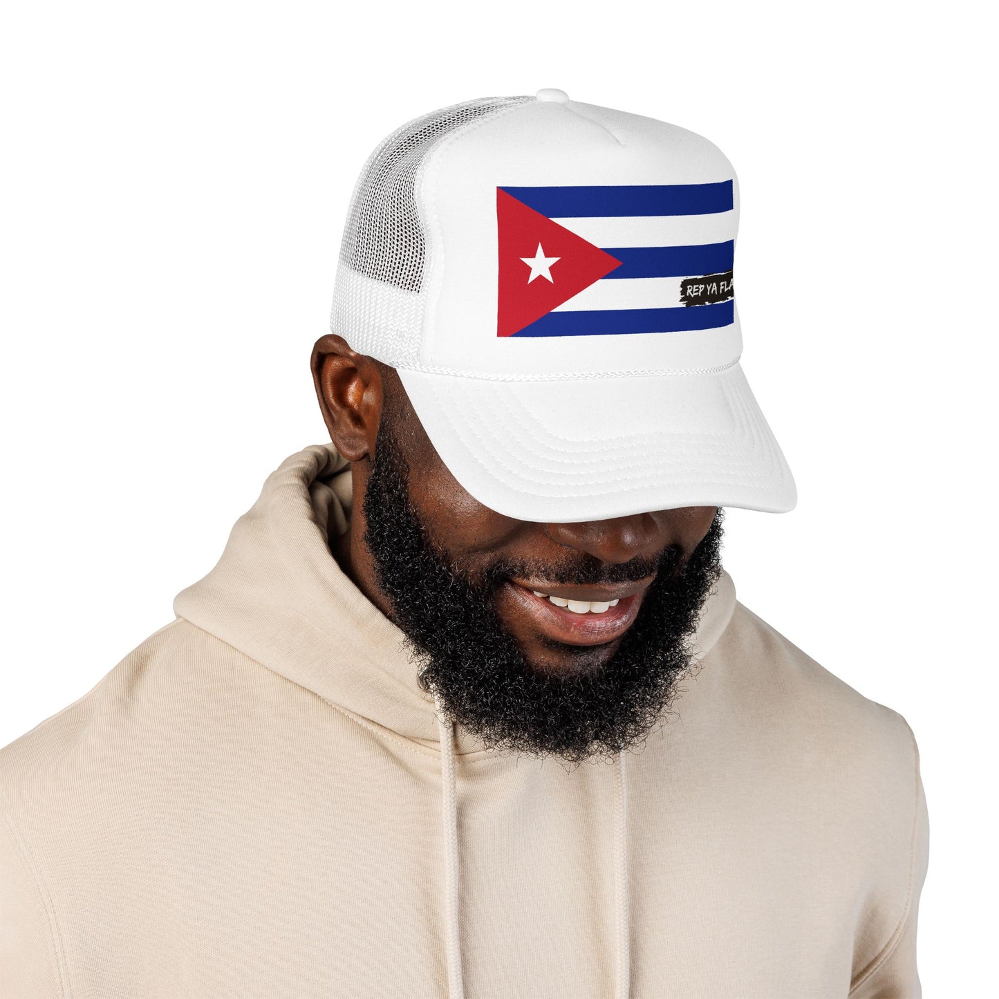 Cuba Flag Foam Trucker Hat | Cuban Pride Snapback Cap | Rep Ya Flag