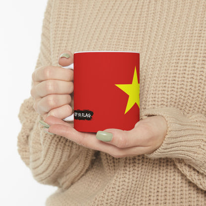 Vietnam Flag | Coffee Tea Ceramic Mug Cup | 11oz 15oz | Rep Ya Flag