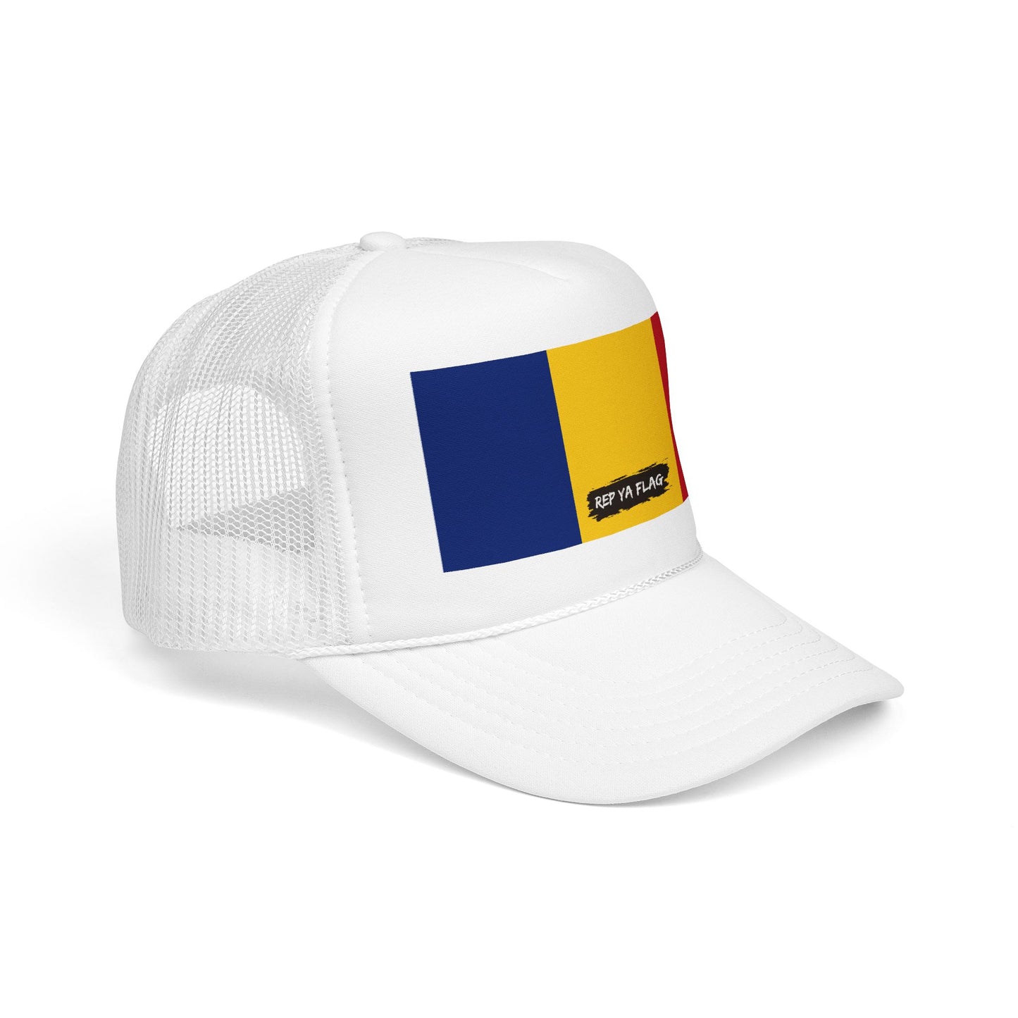 Romania Flag Foam Trucker Hat | Romanian Pride Snapback Cap | Rep Ya Flag