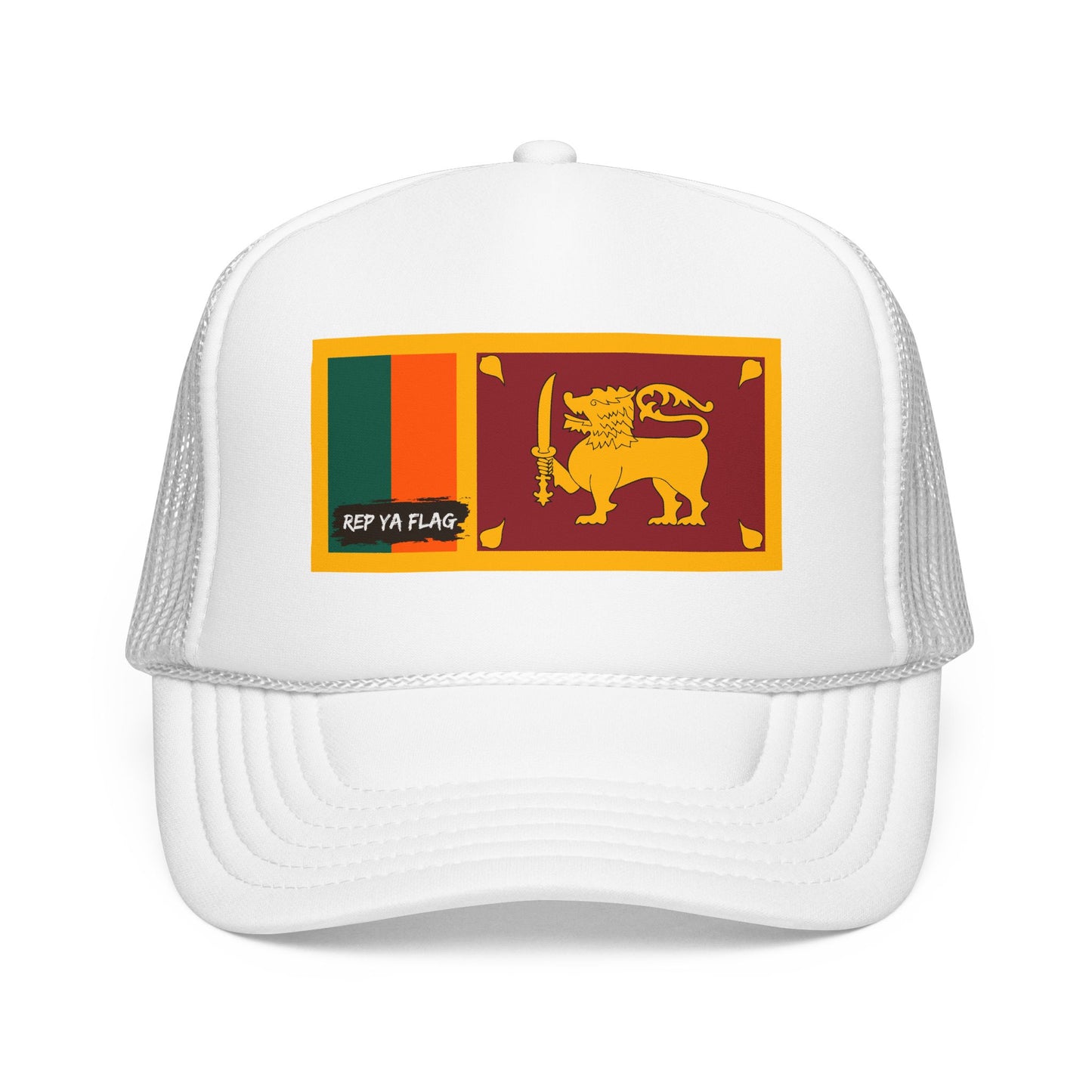 Sri Lanka Flag Foam Trucker Hat | Rep Ya Flag design