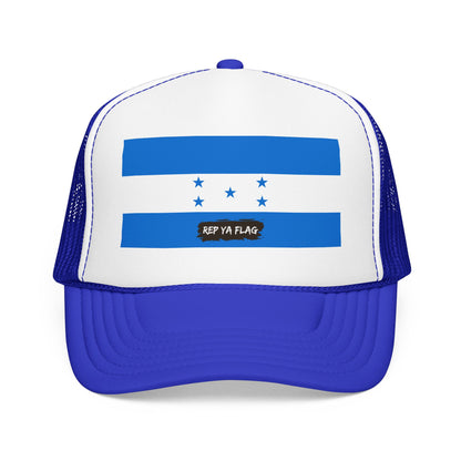 Honduras Flag Foam Trucker Hat | Honduran Pride Snapback Cap | Rep Ya Flag