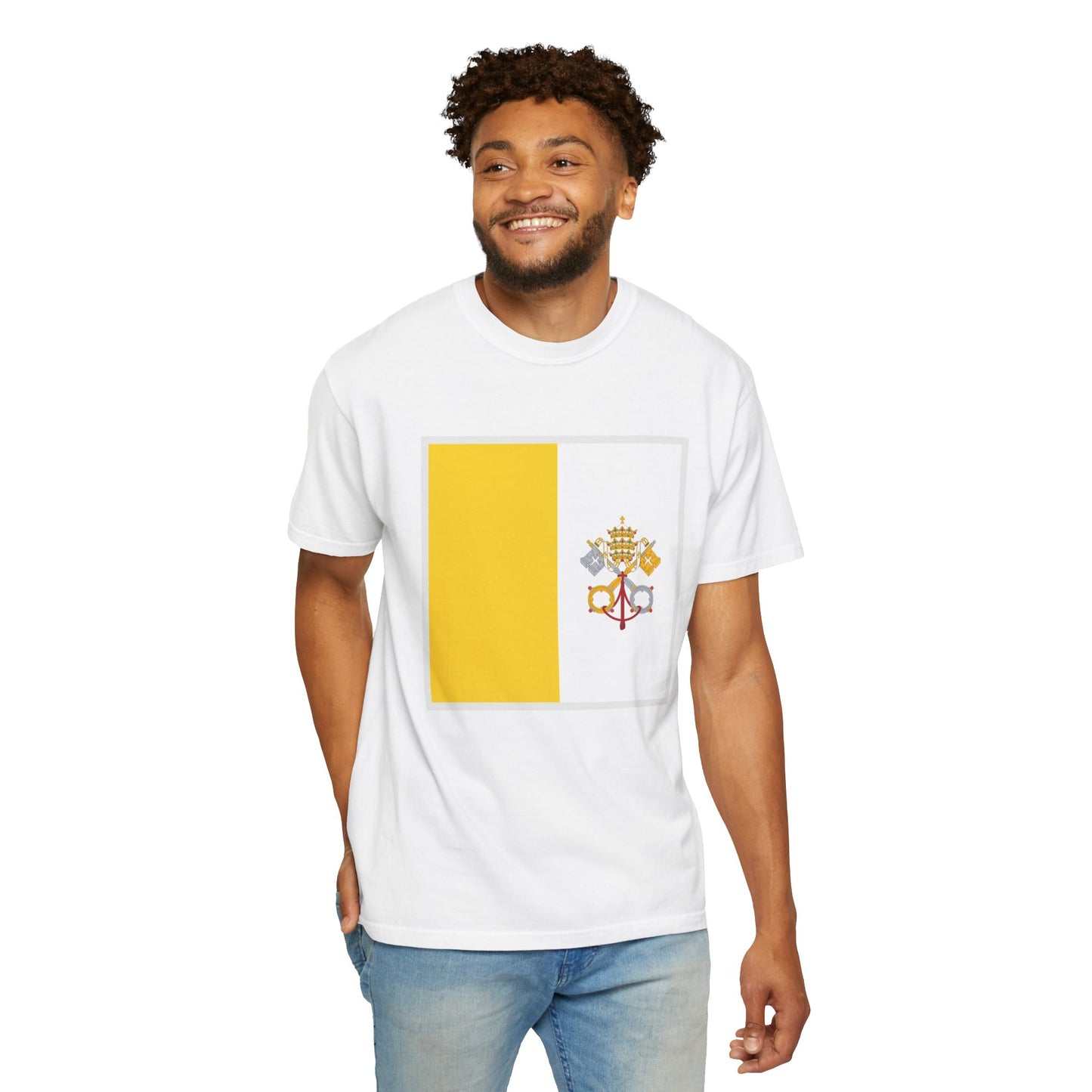 Vatican City Flag Shirt | Vatican Tshirt | Vatican Pride Tee | Rep Ya Flag Shirt | Heritage Gift | Unisex S-4XL