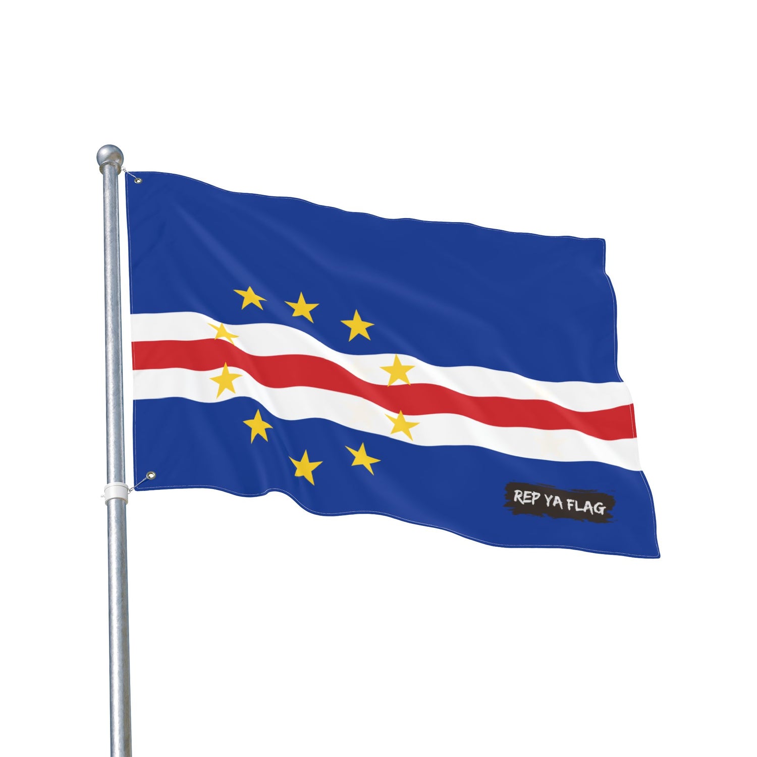 Cabo Verde Flag Garden Banner | Double Sided Outdoor Flag | Rep Ya Flag
