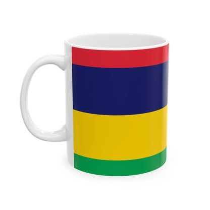 Mauritius Flag Coffee Tea Mug 11oz 15oz | Rep Ya Flag Ceramic Mug