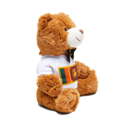 Sri Lanka Teddy Bear | Sri Lanka Flag Plush | Sri Lankan Gift | Cultural Stuffed Animal | Heritage Keepsake Bear