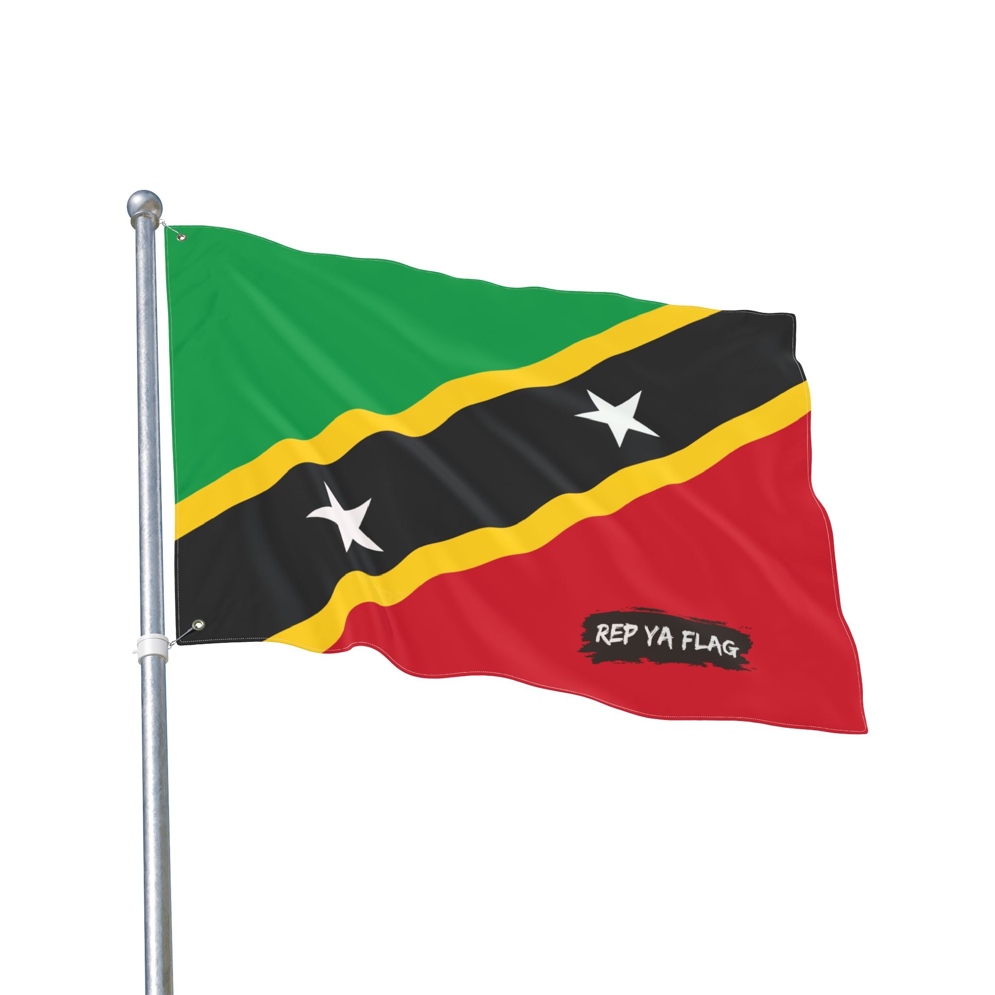 Saint Kitts and Nevis Flag Garden Banner | Double Sided Outdoor Flag | Rep Ya Flag