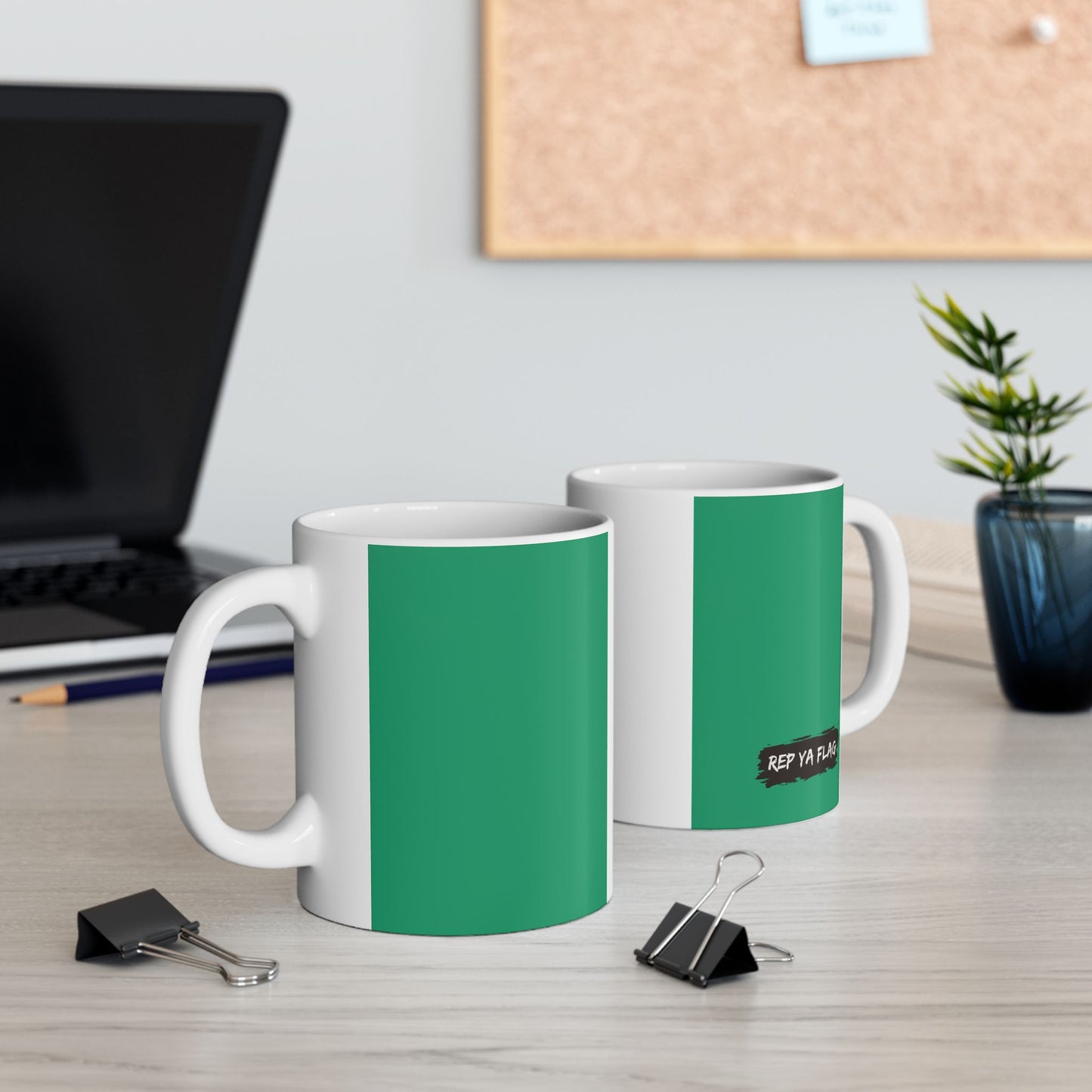 Nigeria Flag Coffee Tea Mug 11oz 15oz | Rep Ya Flag Ceramic Mug