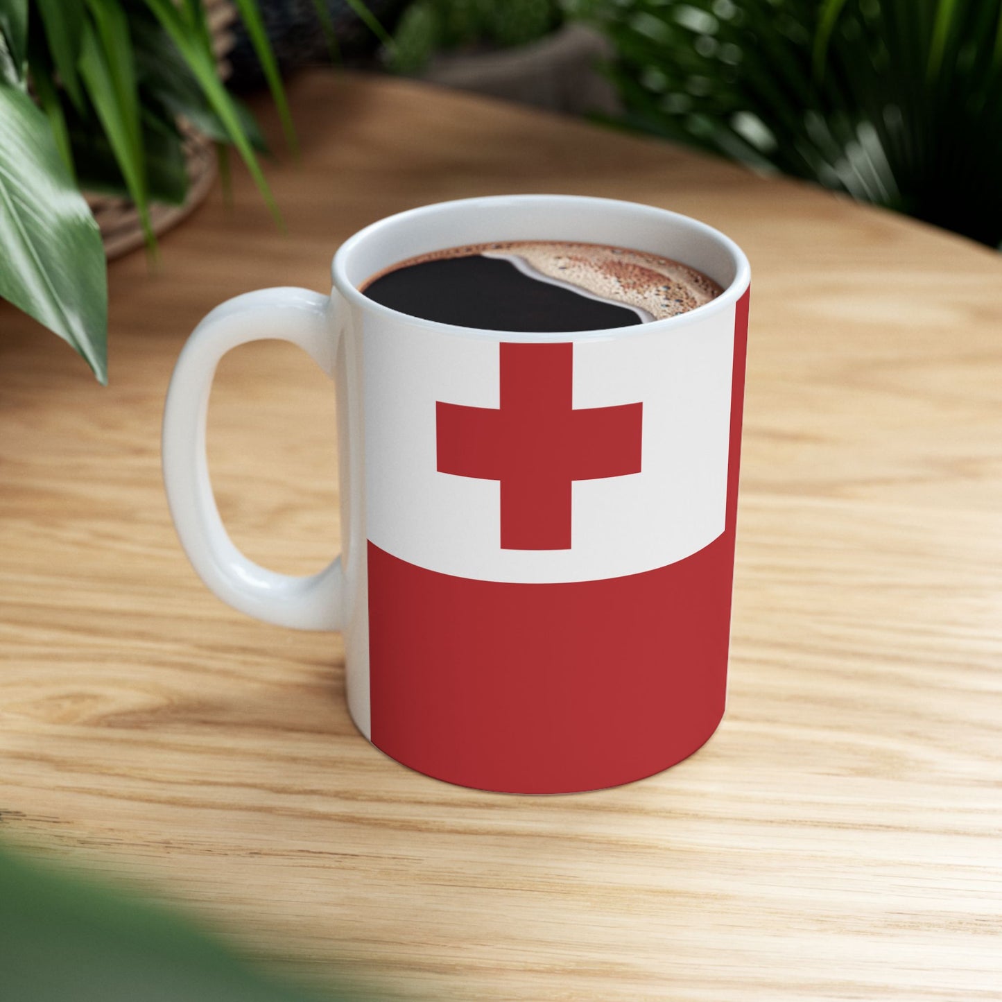 Tonga Flag Coffee Tea Mug 11oz 15oz | Rep Ya Flag Ceramic Mug