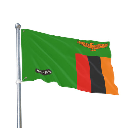Zambia Flag Double Sided Flag, Outdoor Garden Banner | Country Flag