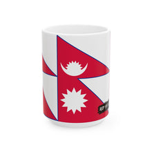 Nepal Flag Coffee Tea Mug 11oz 15oz | Rep Ya Flag Ceramic Mug