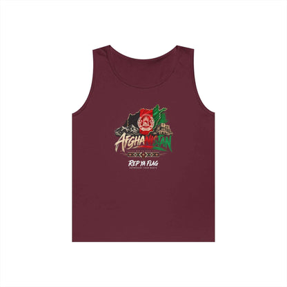 Afghanistan Flag Graphic Tank Top — 'Rep My Flag' Patriotic Design