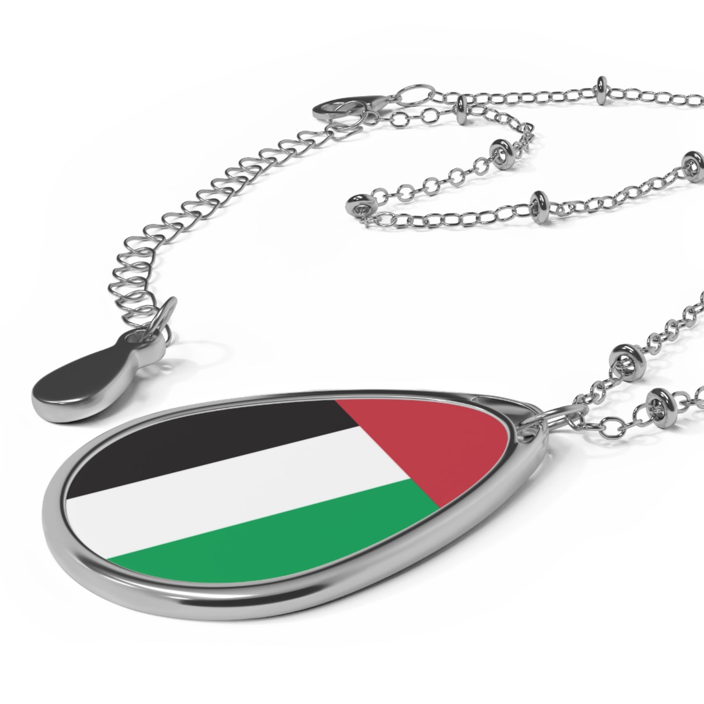 United Arab Emirates Flag Oval Necklace