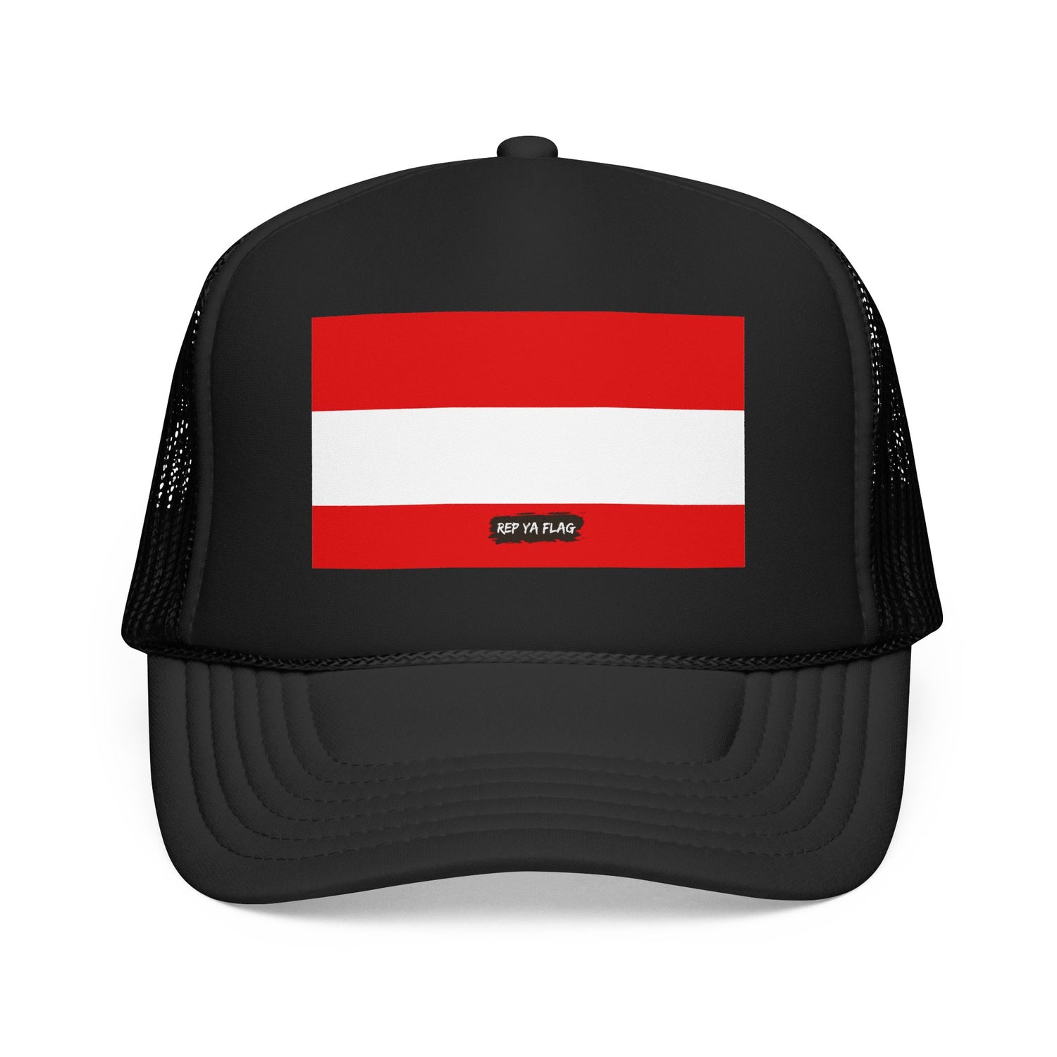 Austria Flag Foam Trucker Hat | Austrian Pride Snapback Cap | Rep Ya Flag
