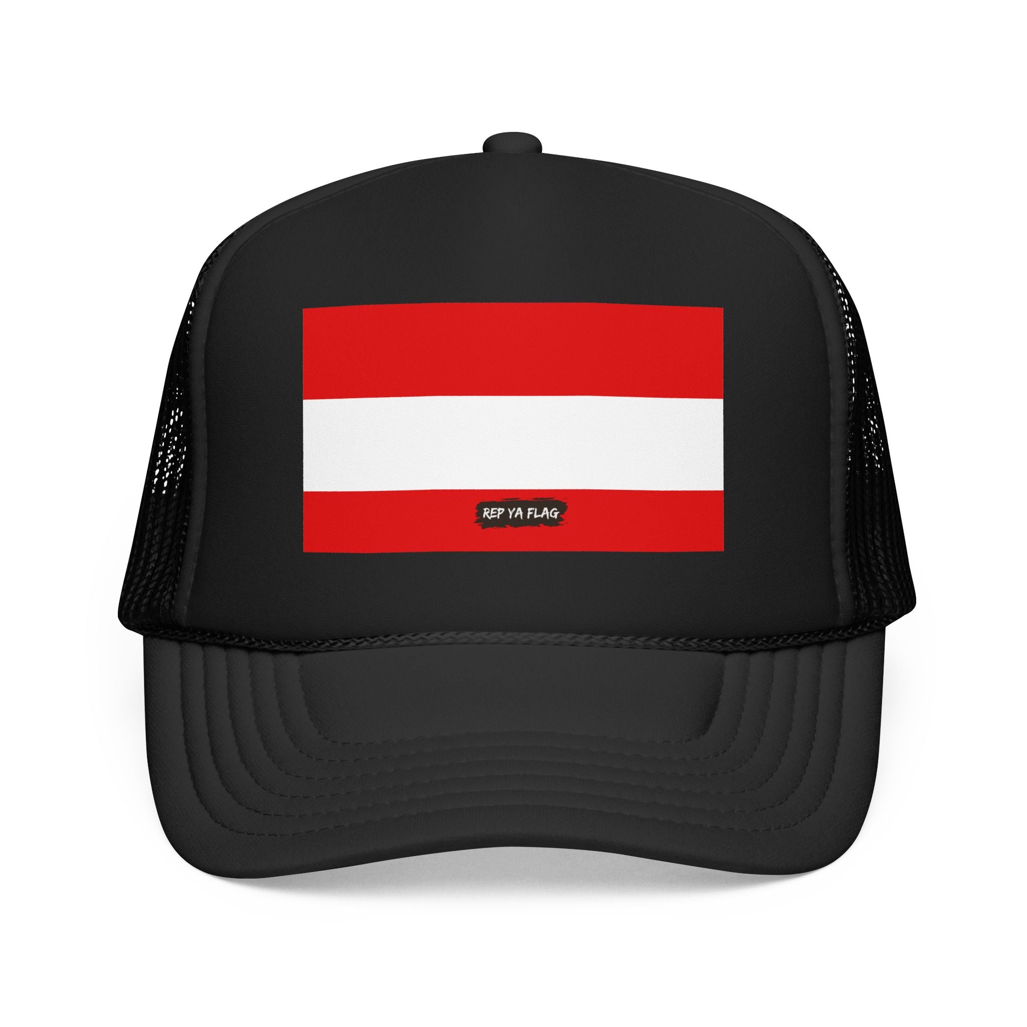 Austria Flag Foam Trucker Hat | Austrian Pride Snapback Cap | Rep Ya Flag