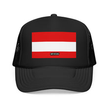 Austria Flag Foam Trucker Hat | Austrian Pride Snapback Cap | Rep Ya Flag