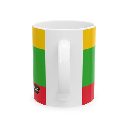 Myanmar Flag Coffee Tea Mug 11oz 15oz | Rep Ya Flag Ceramic Mug