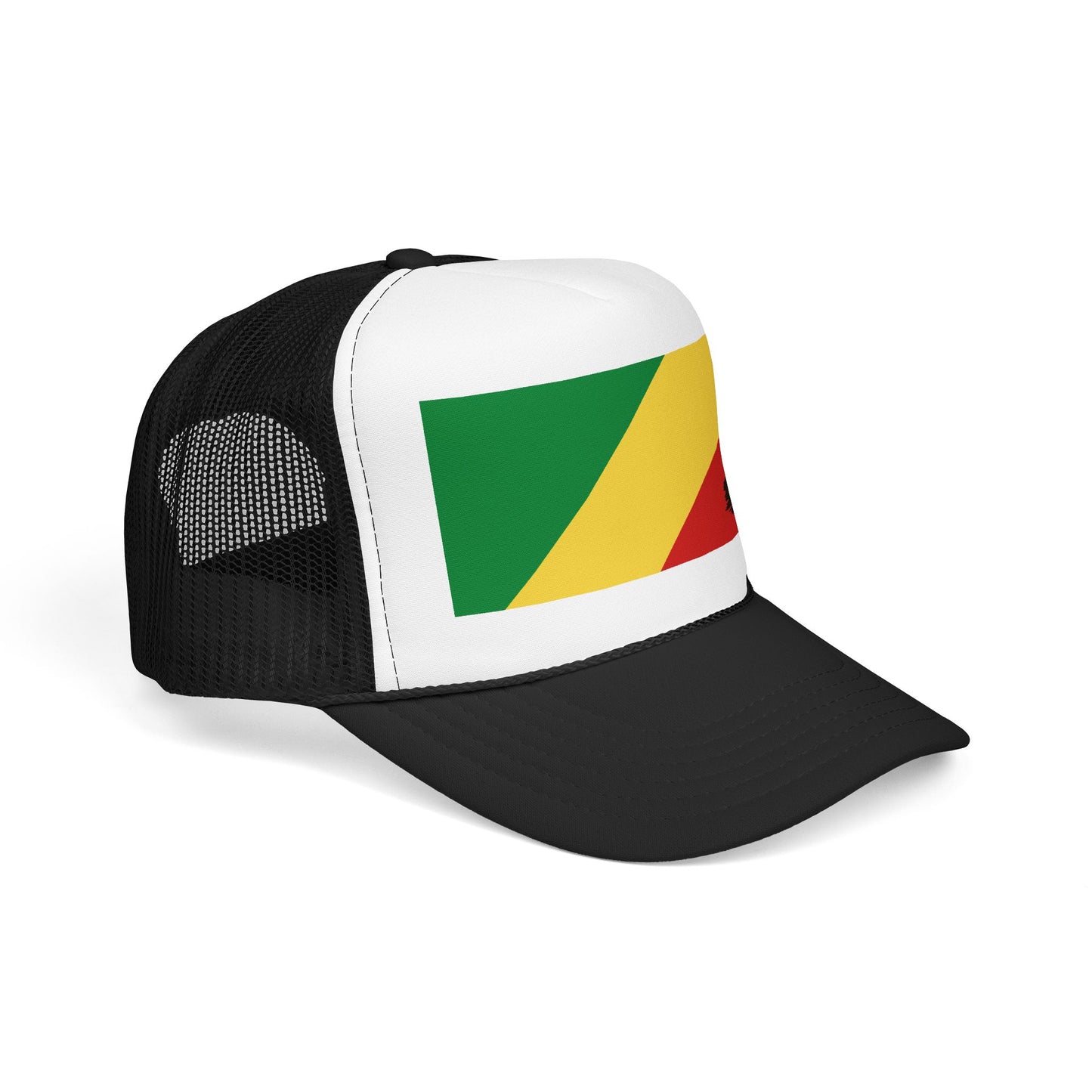 Republic of the Congo Flag Foam Trucker Hat | Congolese Pride Snapback Cap | Rep Ya Flag