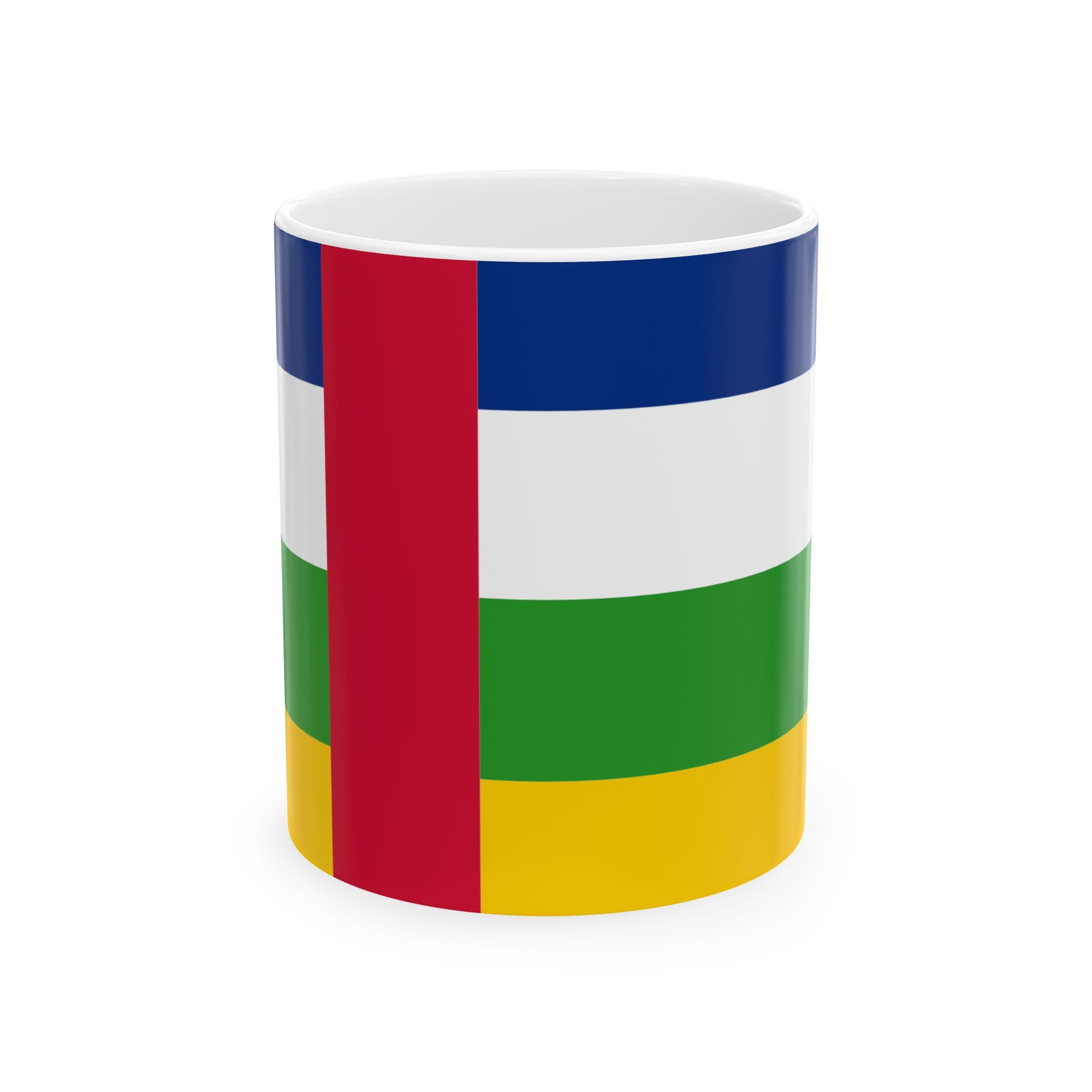 Central African Republic Flag Coffee Tea Mug 11oz 15oz | Central African Heritage Mug | Rep Ya Flag