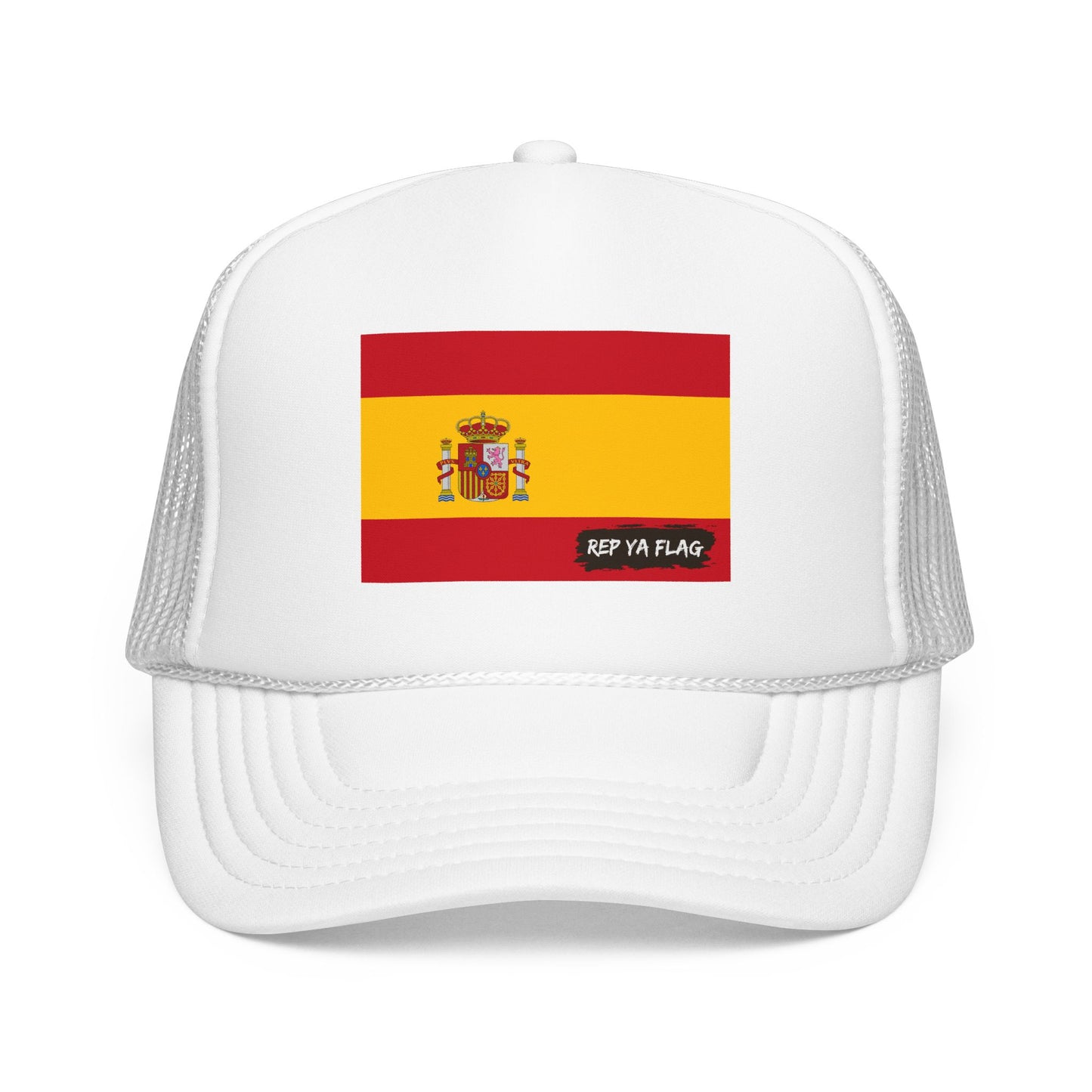 Spain Flag Foam Trucker Hat | Rep Ya Flag design