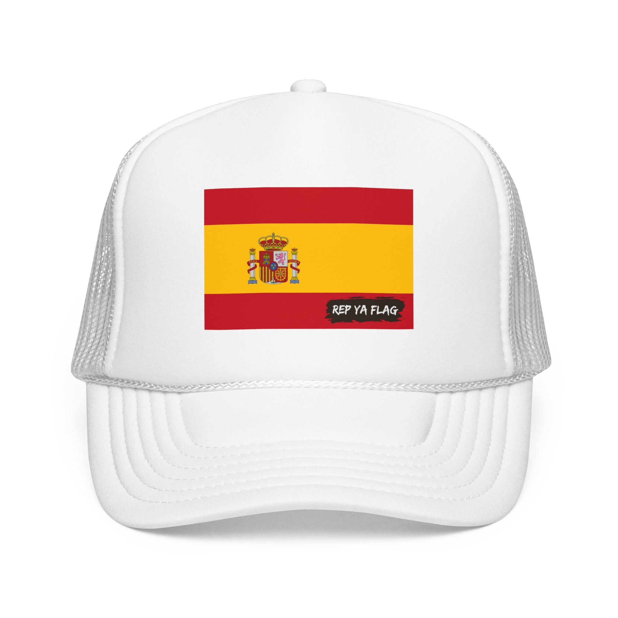 Spain Flag Foam Trucker Hat | Rep Ya Flag design