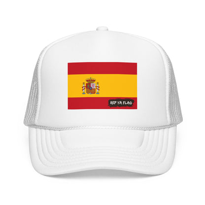 Spain Flag Foam Trucker Hat | Rep Ya Flag design