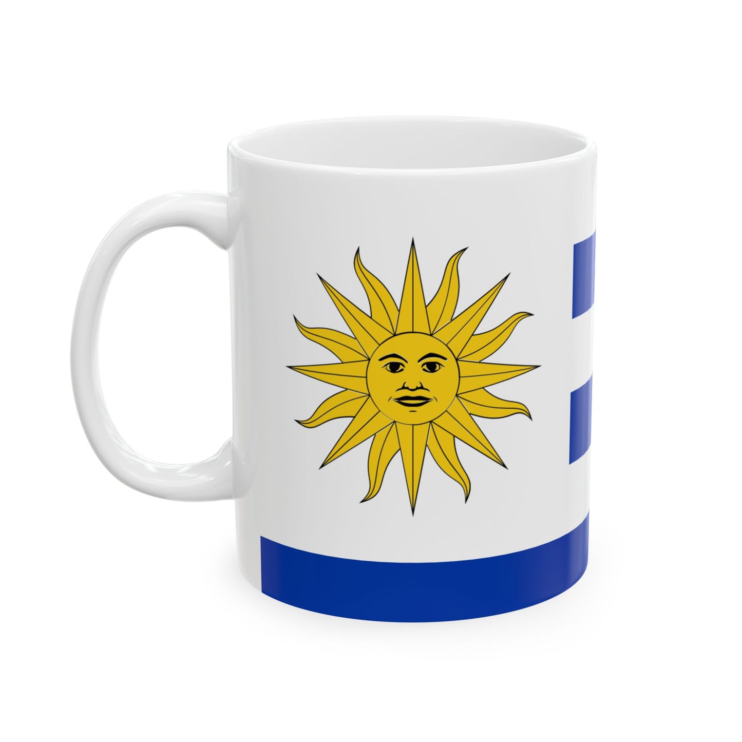 Uruguay Flag Coffee Tea Mug 11oz 15oz | Rep Ya Flag Ceramic Mug