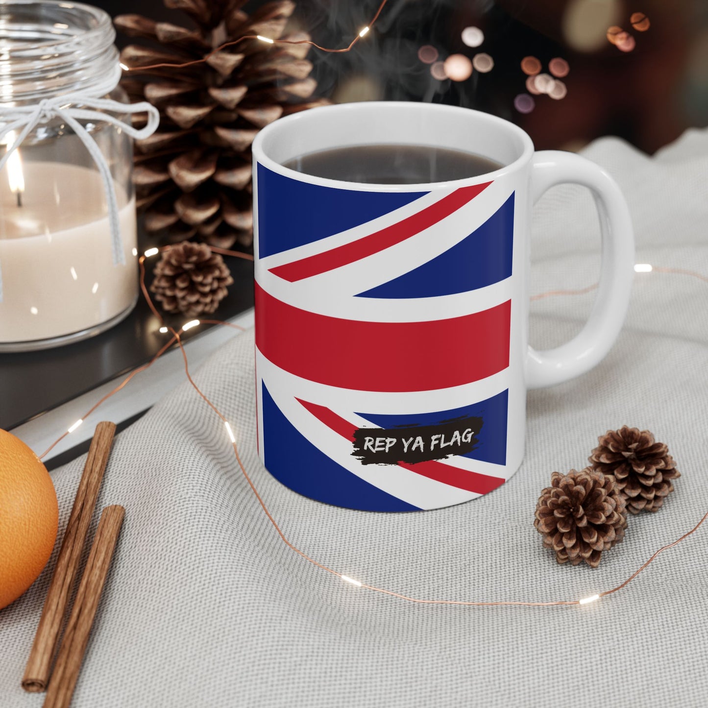 United Kingdom Flag Coffee Tea Mug 11oz 15oz | Rep Ya Flag Ceramic Mug