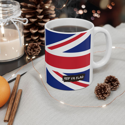 United Kingdom Flag Coffee Tea Mug 11oz 15oz | Rep Ya Flag Ceramic Mug