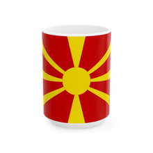 North Macedonia Flag Coffee Tea Mug 11oz 15oz | Rep Ya Flag Ceramic Mug