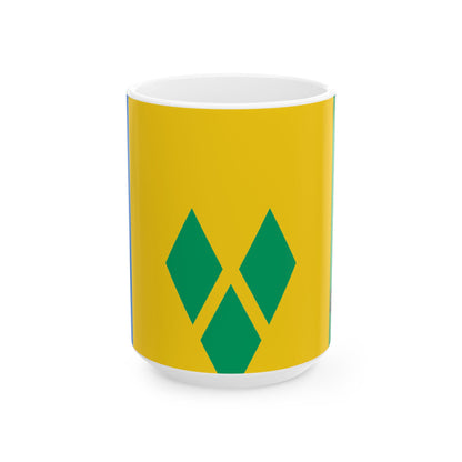 Saint Vincent and the Grenadines Flag Coffee Tea Mug 11oz 15oz | Rep Ya Flag Ceramic Mug