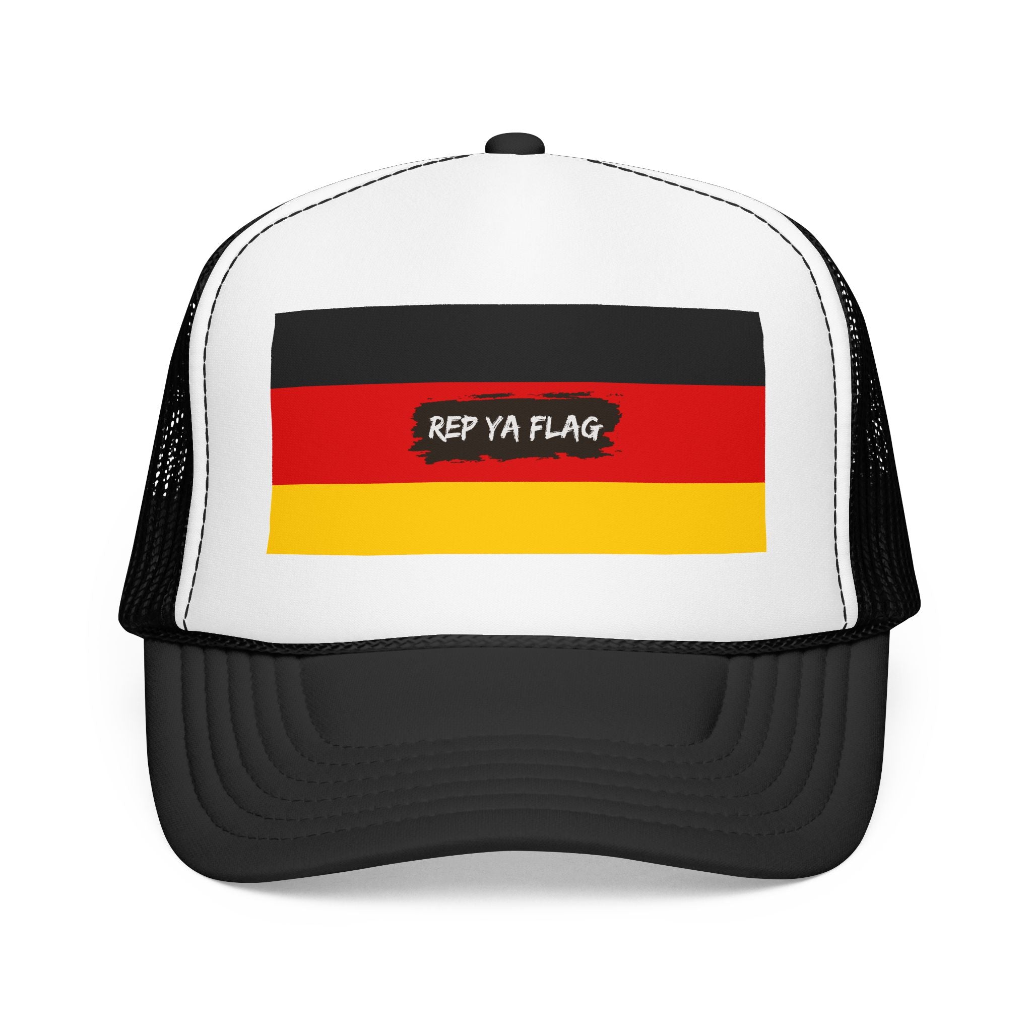Germany Flag Foam Trucker Hat | German Pride Snapback Cap | Rep Ya Flag