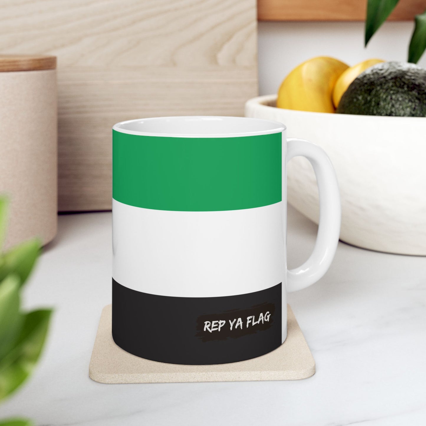 United Arab Emirates Flag Coffee Tea Mug 11oz 15oz | Rep Ya Flag Ceramic Mug