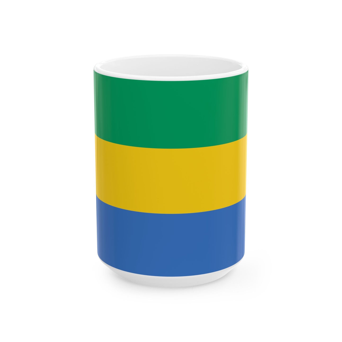 Gabon Flag Coffee Tea Mug 11oz 15oz | Rep Ya Flag Ceramic Mug