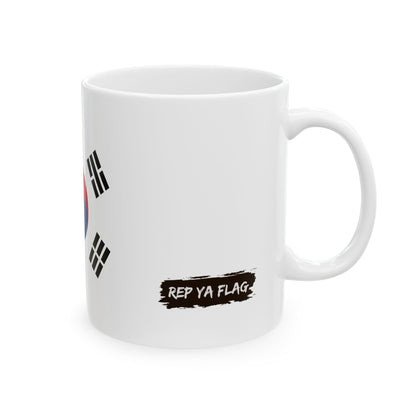 South Korea Flag Coffee Mug 11oz & 15oz | Korean Heritage Ceramic Coffee Tea Mug | Rep Ya Flag