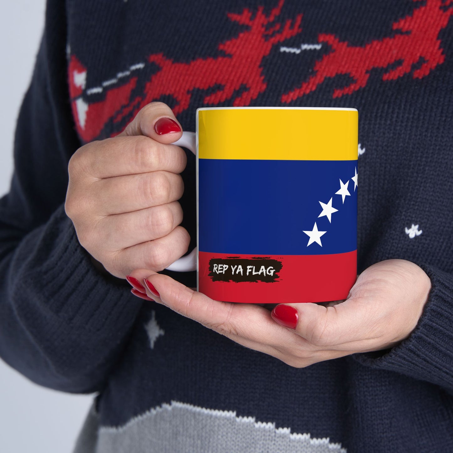 Venezuela Flag Coffee Tea Mug 11oz 15oz | Rep Ya Flag Ceramic Mug