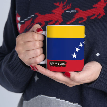 Venezuela Flag Coffee Tea Mug 11oz 15oz | Rep Ya Flag Ceramic Mug