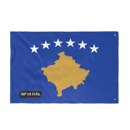Kosovo Flag Garden Banner | Double Sided Outdoor Flag | Rep Ya Flag