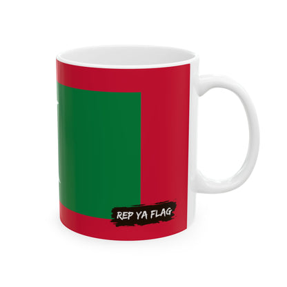 Maldives Flag Coffee Tea Mug 11oz 15oz | Rep Ya Flag Ceramic Mug