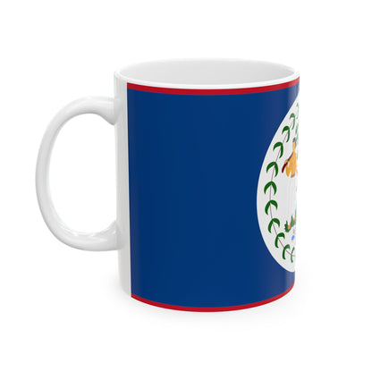 Belize Flag Coffee Mug | Belizean Pride Ceramic Tea Mug 11oz & 15oz | Rep Ya Flag