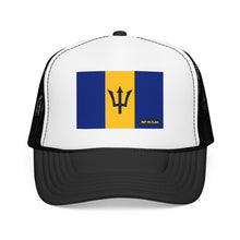 Barbados Flag Foam Trucker Hat | Barbadian Pride Snapback Cap | Rep Ya Flag