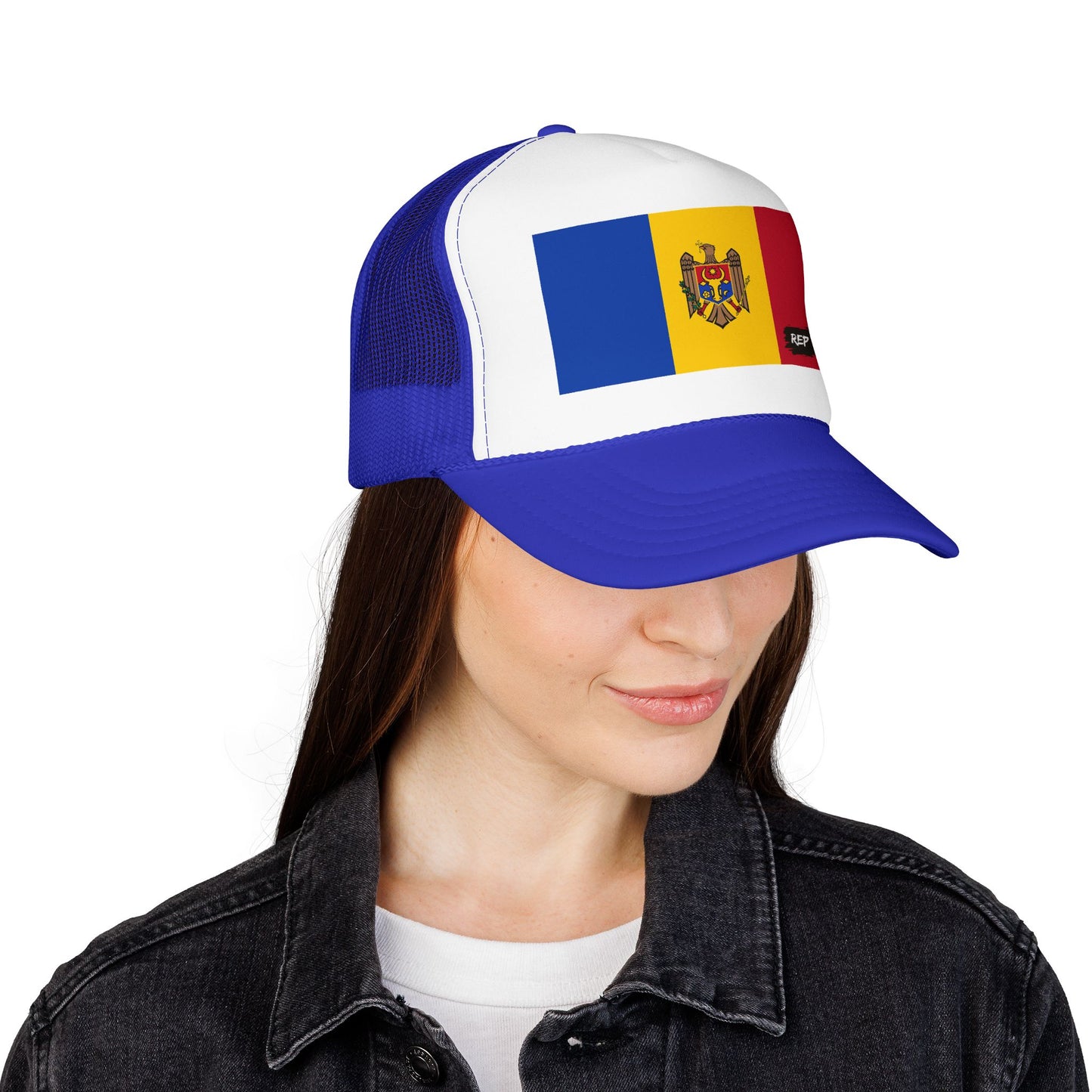 Moldova Flag Foam Trucker Hat | Moldova Pride Snapback Cap | Rep Ya Flag
