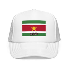 Suriname Flag Foam Trucker Hat | Rep Ya Flag design
