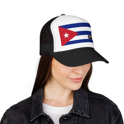 Cuba Flag Foam Trucker Hat | Cuban Pride Snapback Cap | Rep Ya Flag