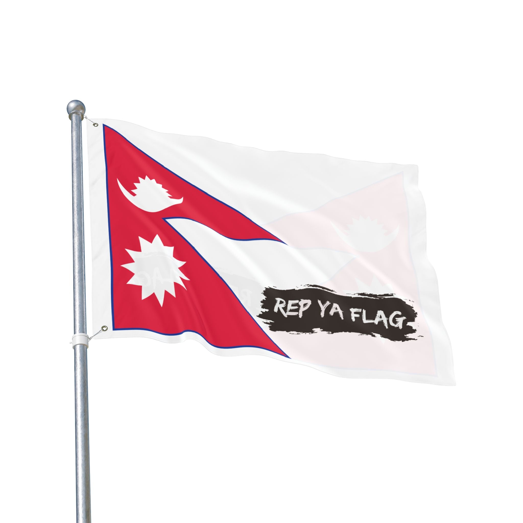 Nepal Flag Garden Banner | Double Sided Outdoor Flag | Rep Ya Flag