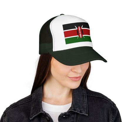 Kenya Flag Foam Trucker Hat | Kenyan Pride Snapback Cap | Rep Ya Flag