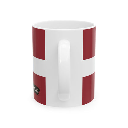 Latvia Flag Coffee Tea Mug 11oz 15oz | Rep Ya Flag Ceramic Mug