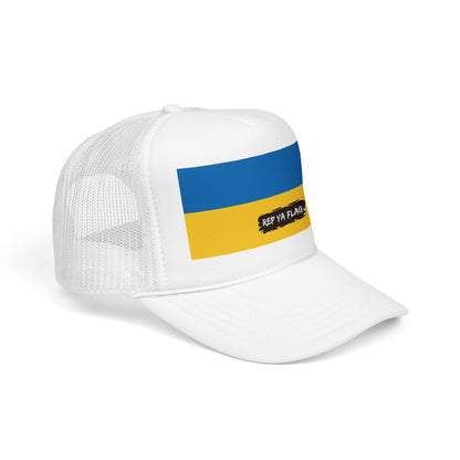 Ukraine Flag Foam Trucker Hat | Rep Ya Flag design