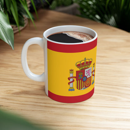 Spain Flag Coffee Tea Mug 11oz 15oz | Rep Ya Flag Ceramic Mug