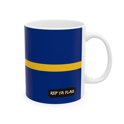 Nauru Flag Coffee Tea Mug 11oz 15oz | Rep Ya Flag Ceramic Mug